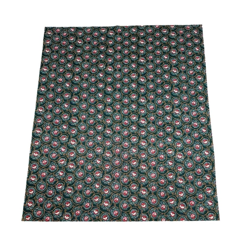 Hunter Green Purple Tulip Fat Quarter Fabric 100% Cotton 18" x 21" Minimum Cut 2